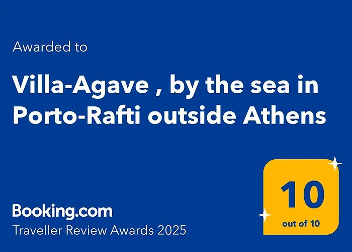 Villa-Agave , By The Sea In Porto-Rafti Outside Athens